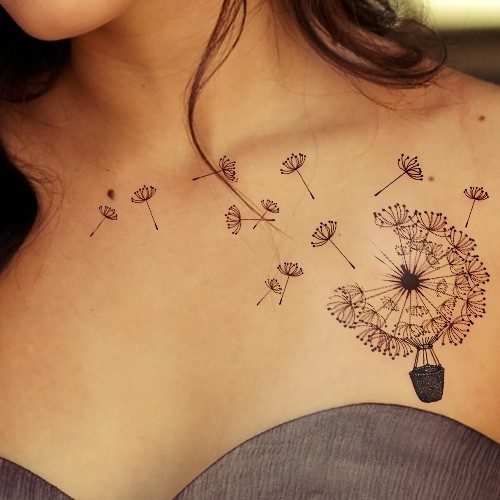 tatuajes para mujeres en clavicula