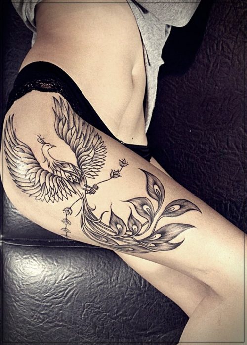 tatuajes muslo pierna para mujer