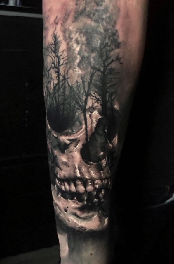 Tatuaje bosque de la muerte