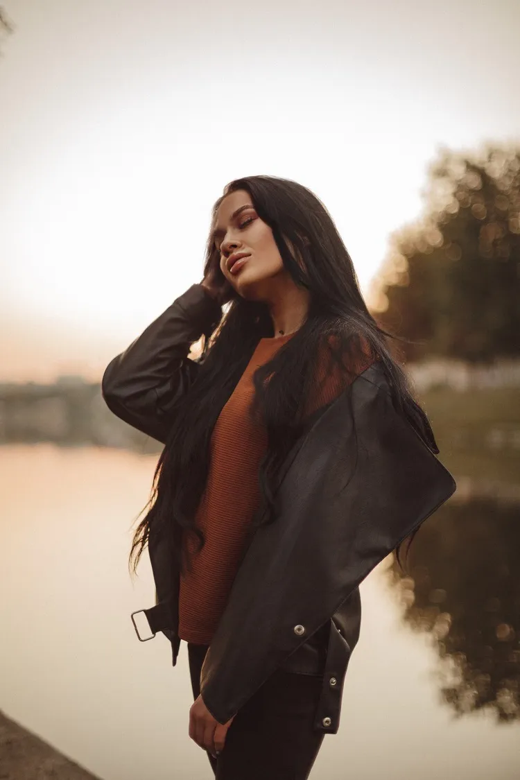 ¿Qué modelos de chaquetas están a la moda? 2 - 【MioEstilo】 chaqueta de cuero marrón chaqueta negra de entretiempo moda mujer otoño 2022