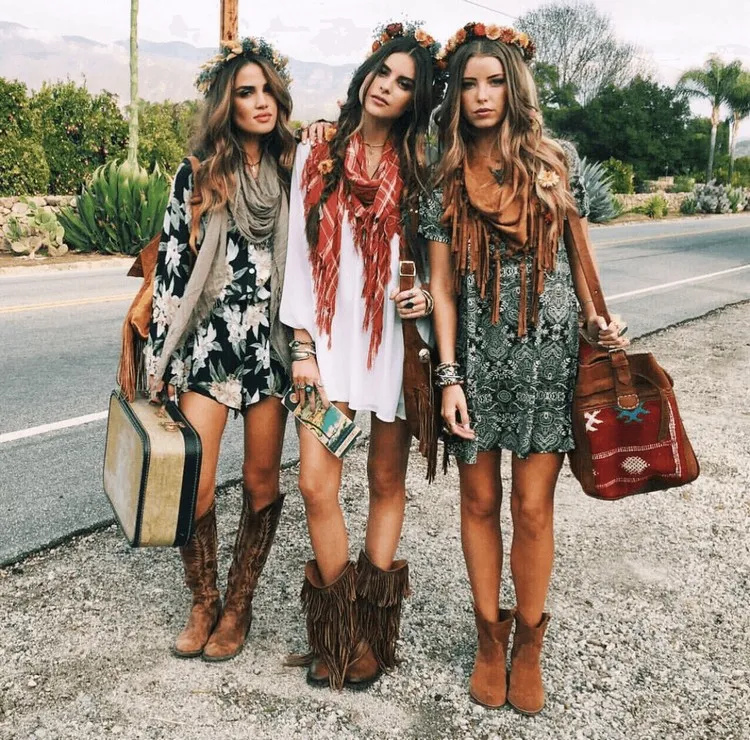 cómo adoptar ideas de ropa de estilo bohemio chic de moda