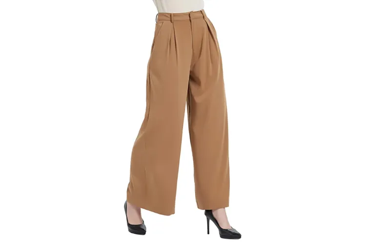 Pantalones sueltos para el verano | Mira estas sugerencias 5 - 【MioEstilo】 pantalones palazzo fluidos de verano piernas anchas cintura alta pinzas
