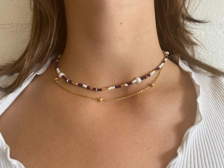 elegante collar de moda