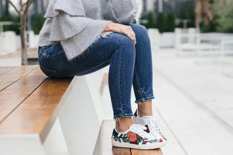 zapatillas blancas mujer primavera-verano 2022 zapatillas estampado flores