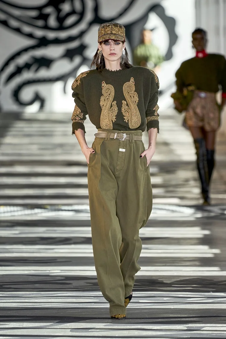 ¿Cómo vestir con estilo en la primavera? ¡Grandes ideas! 8 - 【MioEstilo】 pantalon ancho cintura alta 2022