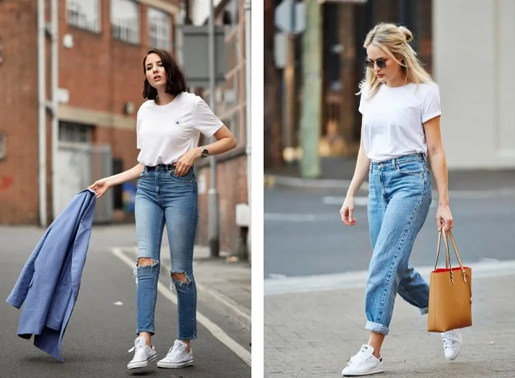 look streetwear con camiseta blanca Cómo llevar una camiseta oversize
