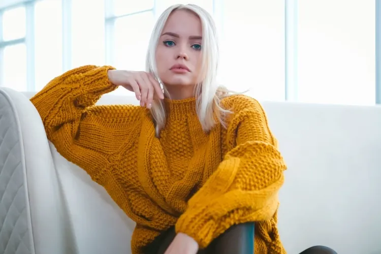 Suéter de punto estilo ropa de trabajo para mujer 2022