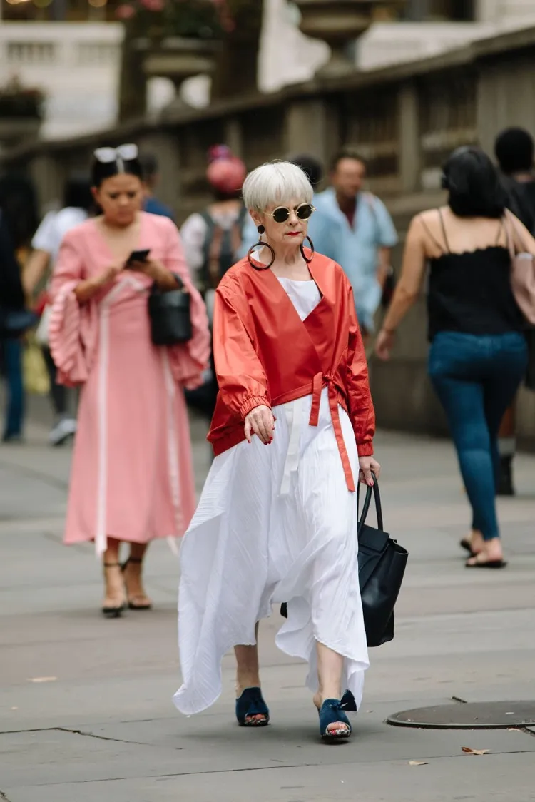ropa de moda 70 años