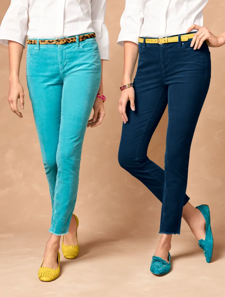 ¿Cómo llevar pantalones de terciopelo? ¡10 formas de verse fantástica! 11 - 【MioEstilo】 Cómo llevar flats de pana con cinturón