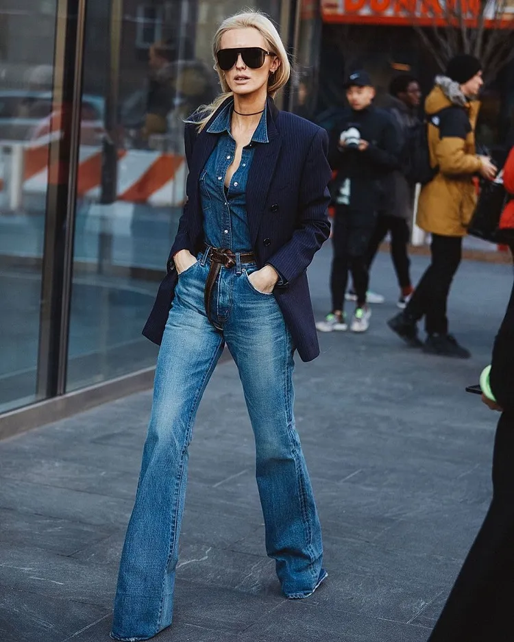 cómo adoptar la tendencia total denim look double denim esta primavera 2022