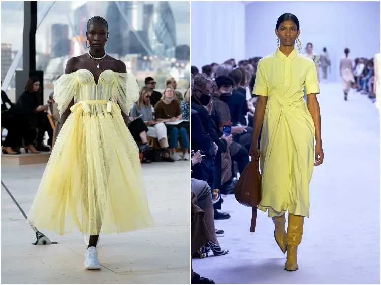 primavera verano 2022 colores de moda amarillo canario