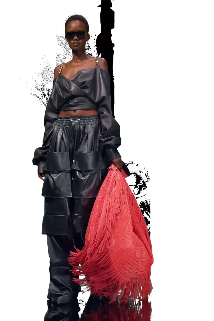 Pantalones cargo de mujer - 5 diseños modernos y con estilo 4 - 【MioEstilo】 pantalones cargo de cuero negro para mujer, la gran tendencia adopta el invierno de 2022, cómo usarlo