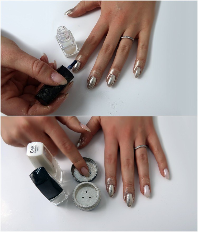 tutorial de diseño de uñas cómo hacer manicura de uñas de cromo