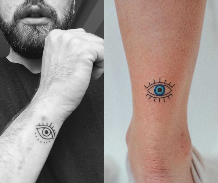 Ideas de tatuaje de protección contra el mal de ojo hombre mujer