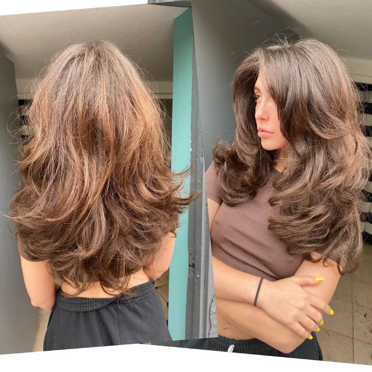 corte de pelo de mariposa cuadrada falsa tendencia femenina otoño invierno 2021