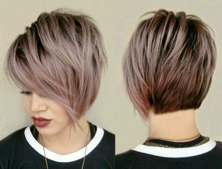 Corte en capas y bob corto: dos estilos muy populares 8 - 【MioEstilo】 corte asimétrico con flequillo largo cónico