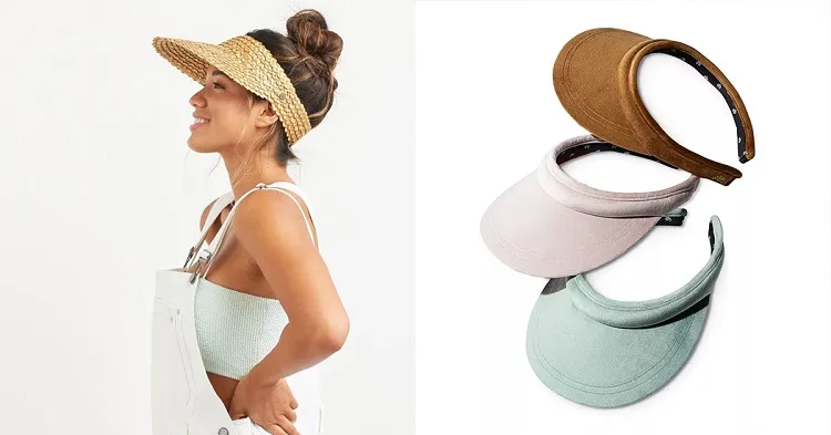 lo sombrero para pelo rizado visera