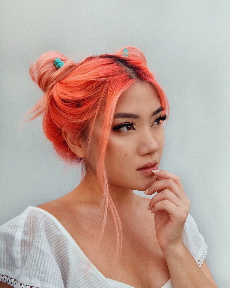 Tinte de cabello coral inspirado en el tono del año Pantone de este año 27 - 【MioEstilo】 Color de cabello vibrante y energético en tonos de coral vivo