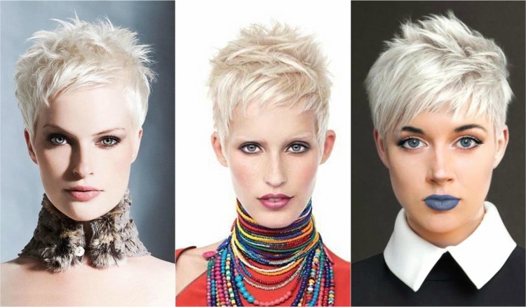 tendencia de pelo muy corto 2018 - duendecillo rubio platino con picos