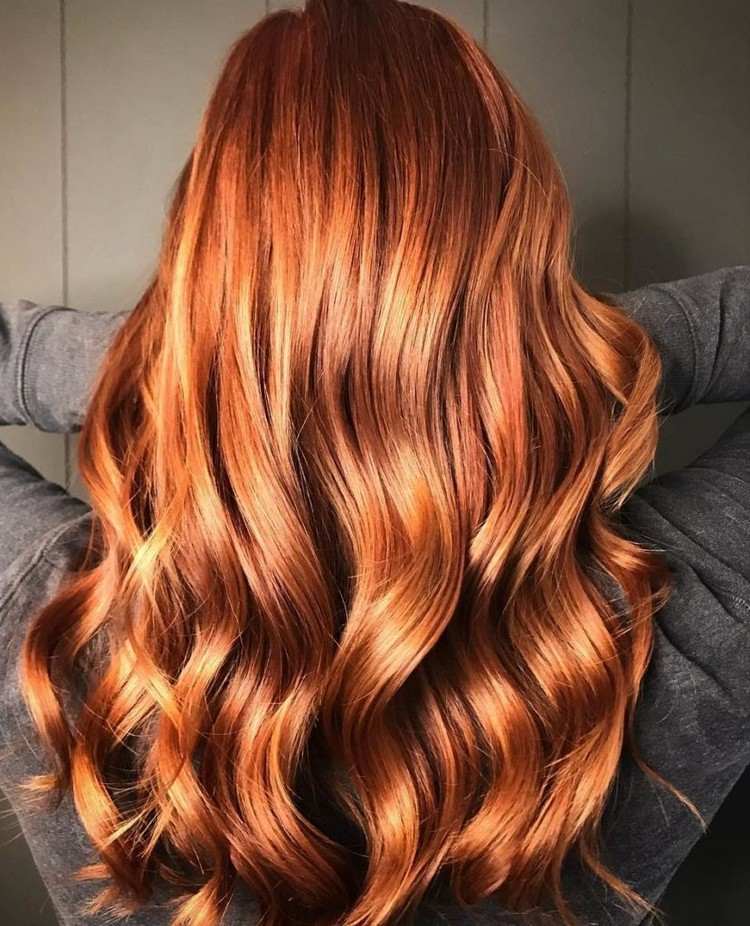 Cabello color cobre - ¡los tonos más apasionados que no debes perderte! 4 - 【MioEstilo】 color cobre pelo largo rizos ondas