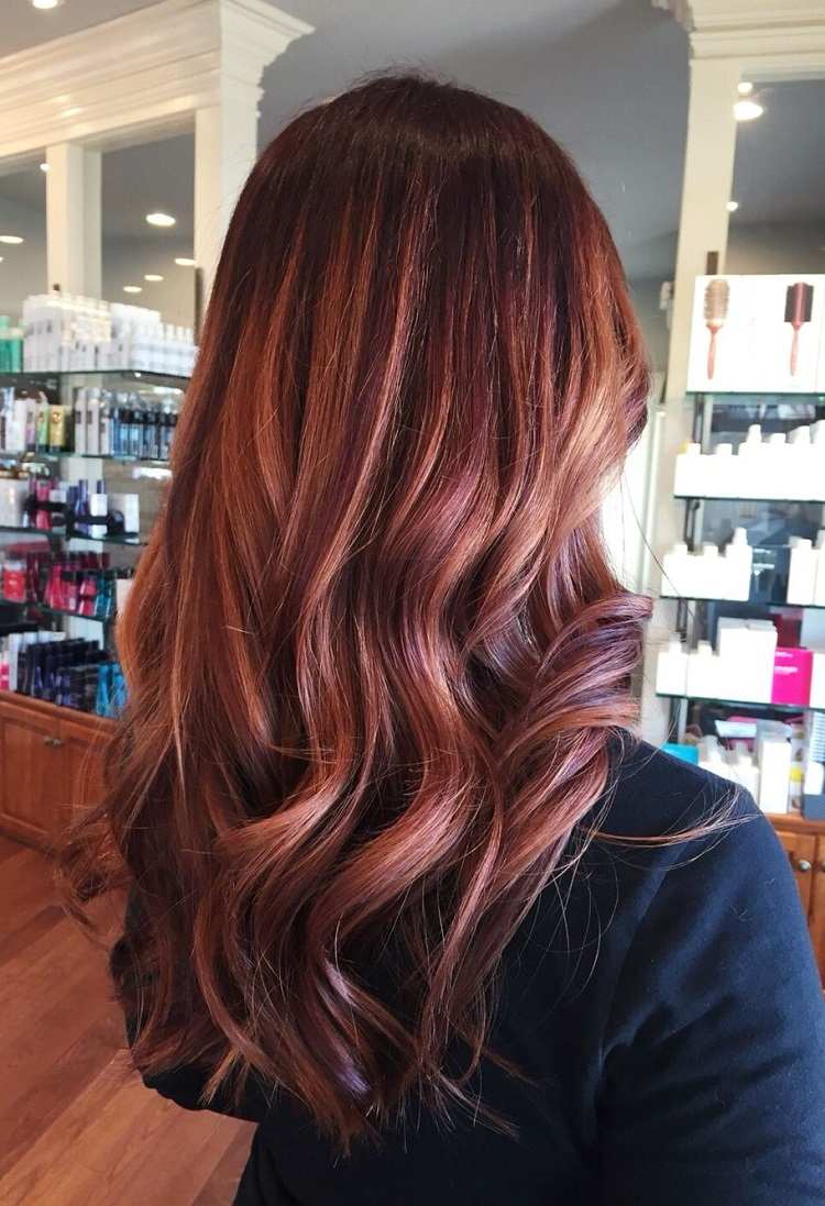 la última moda de tonalidades para mujeres de cabello oscuro 11 - 【MioEstilo】 supercarga de cabello castaño rosa coloración de oro rosa 2019
