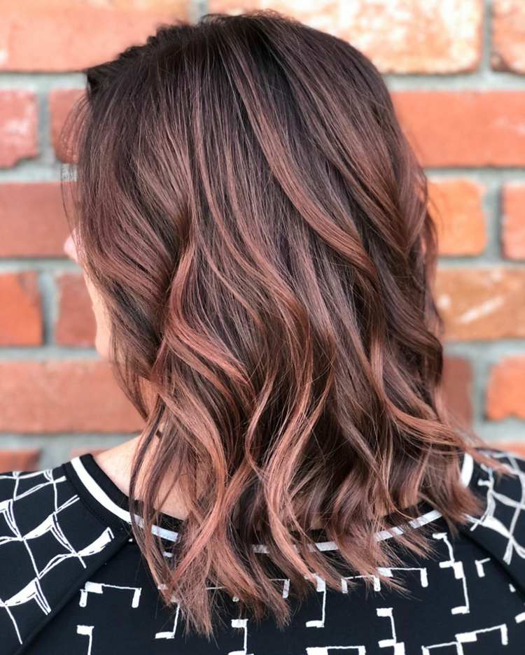 la última moda de tonalidades para mujeres de cabello oscuro 27 - 【MioEstilo】 cabello castaño rosa marrón teñido anudado escaneo técnico