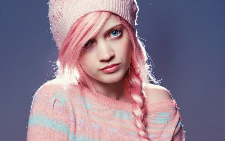 tinte de cabello rosa dulce