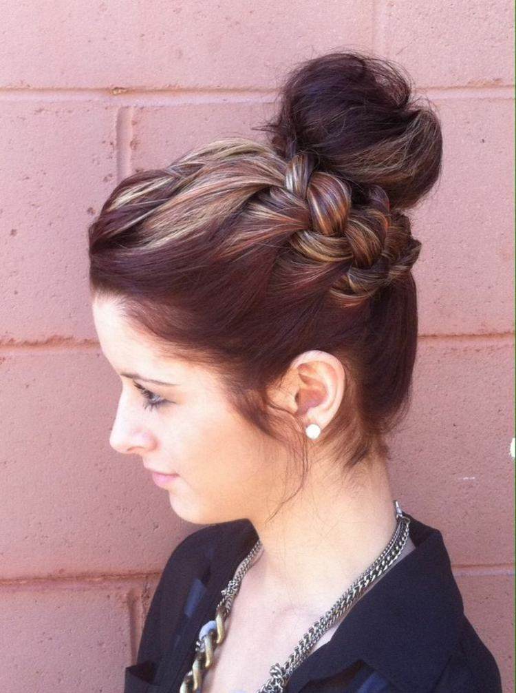 peinado-2015-primavera-verano-moño-trenza peinado 2015