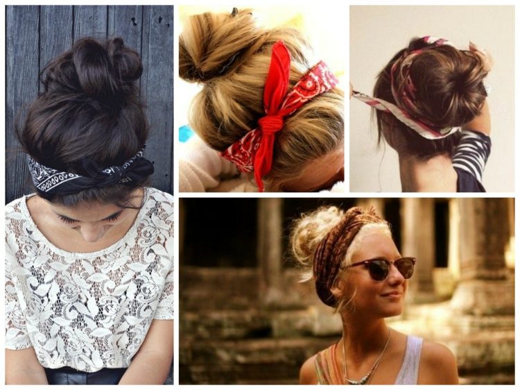 peinado-cabello-bandana-tutorial-moño-casual-style-casual hairband
