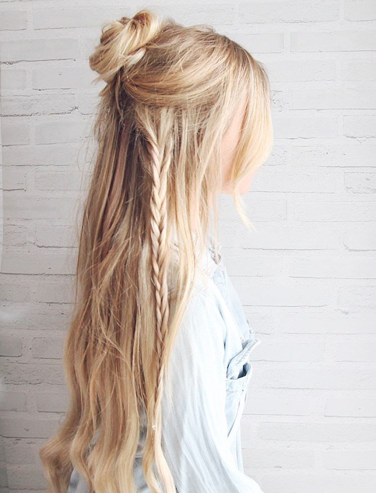 estilo bohemia-chic-intermedio-moño-trenza-lado