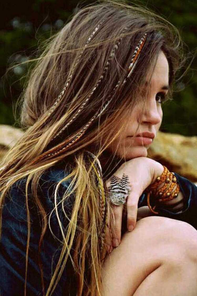 peinado-bohemio-chic-trenzas-finas-cabello-largo-suelto