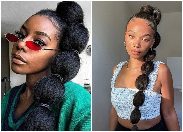 Estilos para cabello largo y mediano: ¿cuál te gusta más? 10 - 【MioEstilo】 peinado tutorial cabello medio largo mujer pompones coleta de caballo coleta de pelo rizado