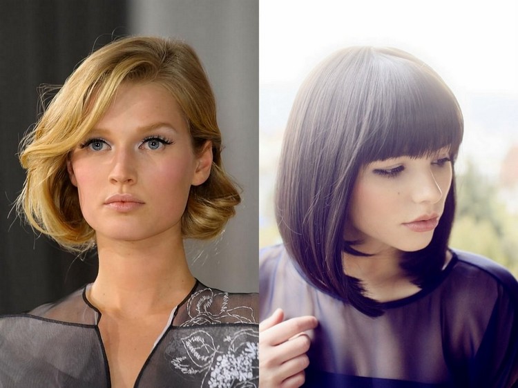 peinado retro chic para cabello medio largo