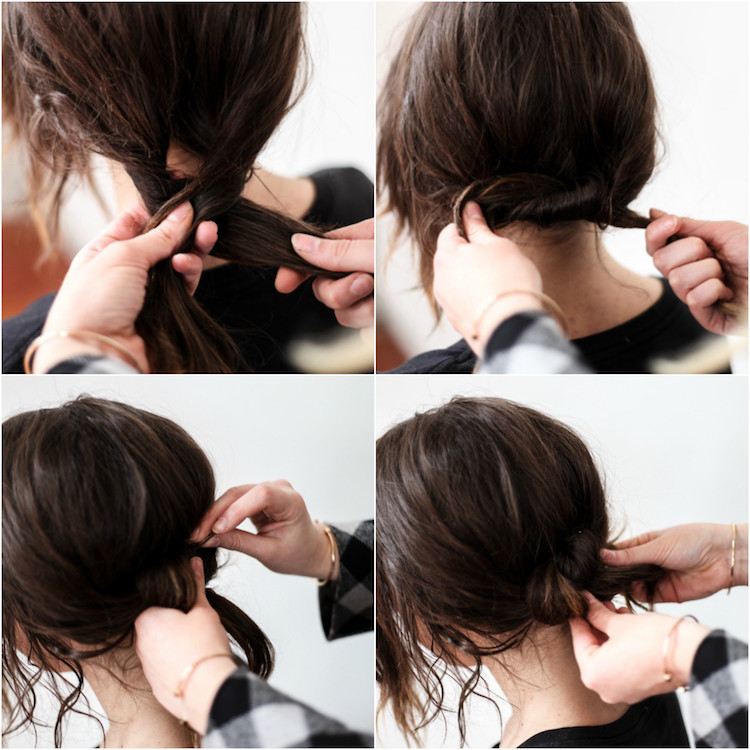 Descubre nuestro tutorial de peinados sencillos para cabello mediano y largo que puedes hacer en casa 11 - 【MioEstilo】 peinado sencillo cabello mediano largo hazlo tú mismo moño atado bajo