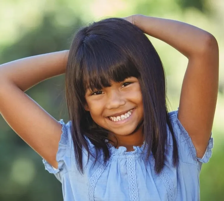 corte de pelo para niña de 7 años