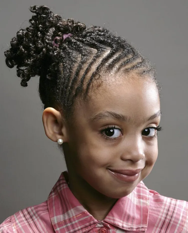 peinado de niña afro 2022