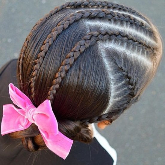 peinado niña trenza superior cabello trenzado ideas pelo largo