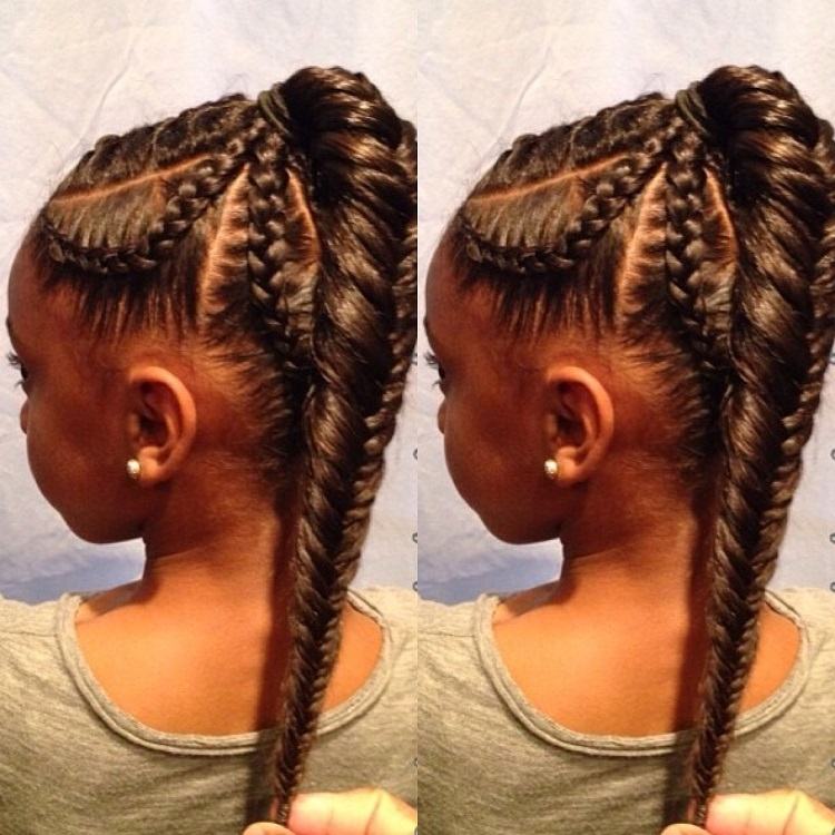 niña trenza peinado pelo afro rizado trenzas africanas
