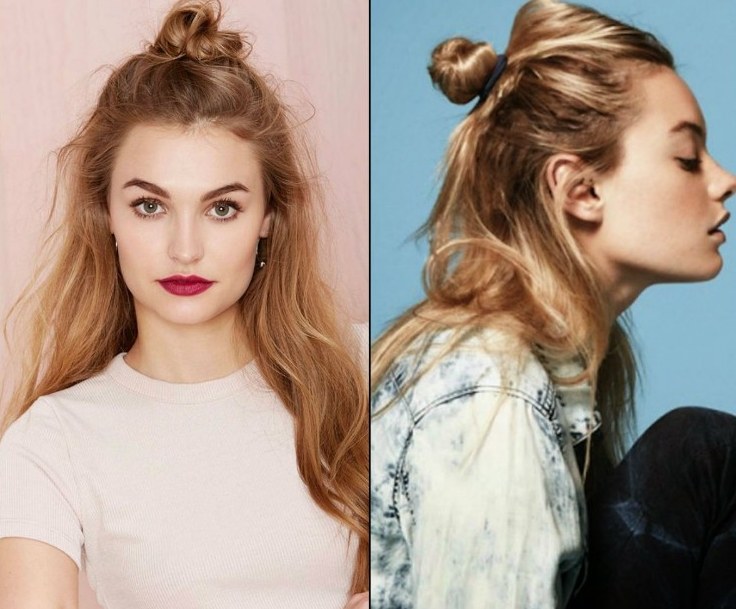 ¡Más de 30 sugerencias prácticas para el cabello que puedes probar en el verano actual! 14 - 【MioEstilo】 peinado de playa efecto moño alto desordenado en cabello largo