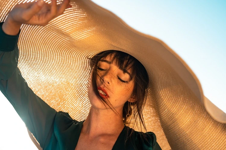 sombrero adecuado para la playa