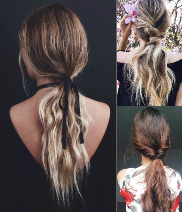trenza de caballo baja elegante y distintiva