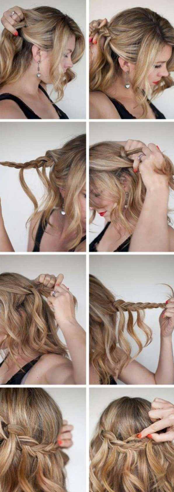 peinado sencillo pelo largo trenza en cascada paso a paso peinado-sencillo-cabello-largo-trenza-cascada-paso-a-paso