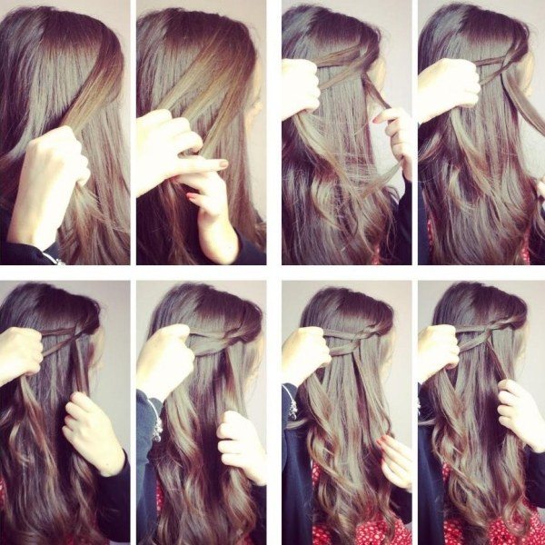 peinado melena larga con trenza lateral sencilla paso a paso peinado-sencillo-pelo-largo-trenza lateral-paso a paso