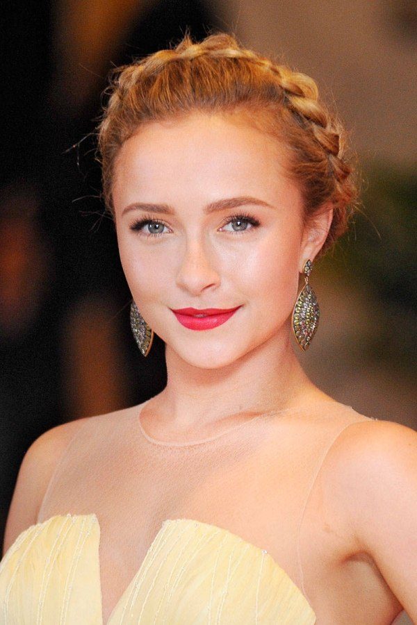 peinado con trenza diadema