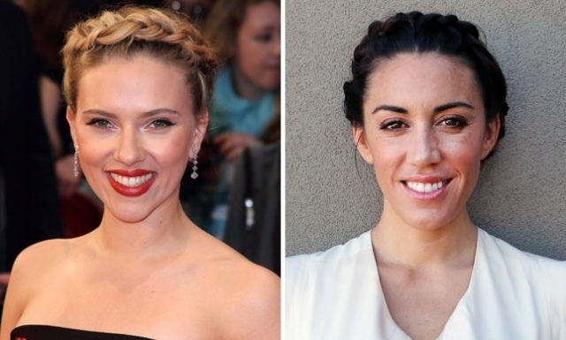 Estilo de trenza de diadema inspirado en Scarlett Johansson peinado-corona-trenza-inspirado-estrellas-Scarlett-Johansson