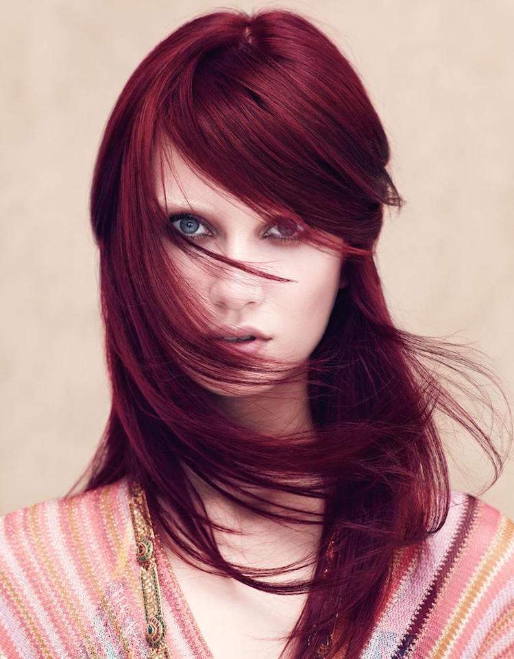 Matiz del cabello rojo: las 10 superiores propuestas, los tonos más elegantes para encender tu cabello 2 - 【MioEstilo】 pelo-rojo-color-caoba-tendencia-2017
