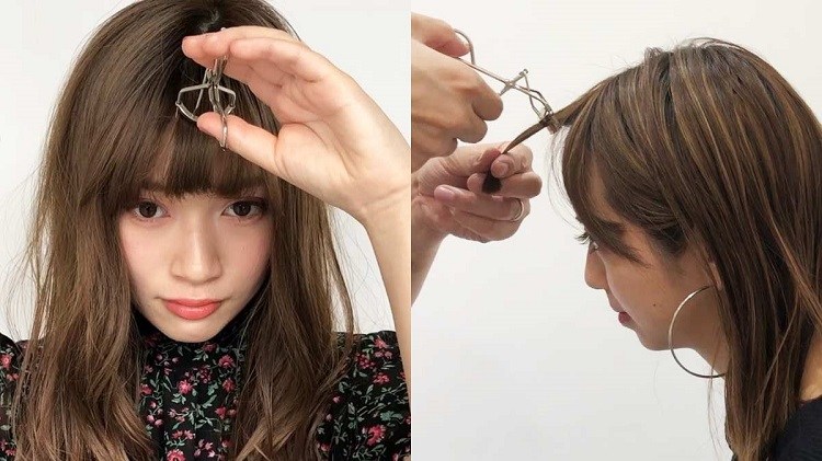 Maneras de peinar tu flequillo como todo un experto 12 - 【MioEstilo】 peina y corta tu flequillo largo sin calor con una onduladora de pestañas