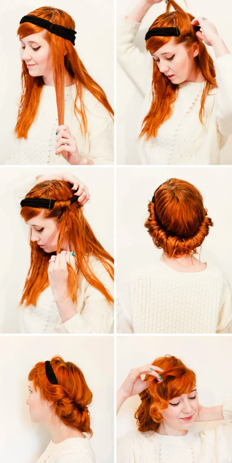como hacer rizos sin calor tecnica con banda para el cabello