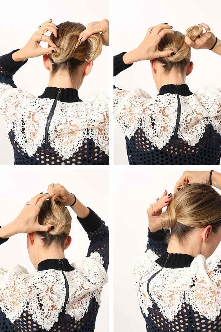 Rollito inferior rápido y sencillo: La solución rápida de peinado 4 - 【MioEstilo】 tutorial sencillo y elegante de rollito inferior hazlo tú mismo en pocos pasos