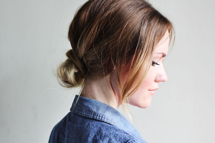 Rollito inferior rápido y sencillo: La solución rápida de peinado 13 - 【MioEstilo】 lazo bajo despeinado para cabello corto de longitud media sencillo